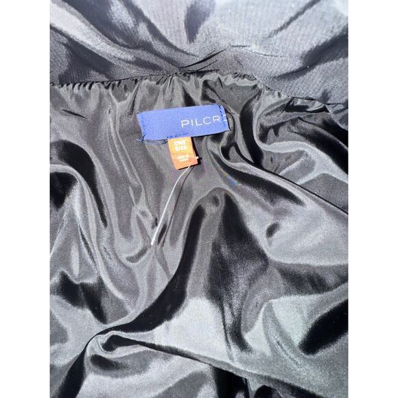 Anthropologie Pilcro Women’s Black Quilted Puffer Poncho / Cape / Blanket Jacket - Picture 5 of 6